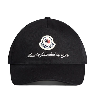 Moncler Logo Decorated Cotton Baseball Cap Black Hat. J10913B000020U162999