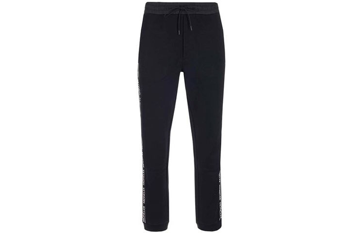 Order Moncler Logo Drawstring Casual Pants Solid Color 8H00007809KR999