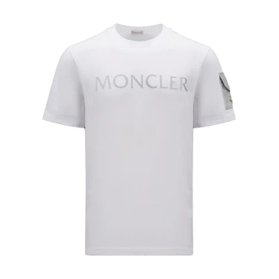 Moncler Logo Graphic Crewneck Short Sleeve T-Shirt for Men I20918C000088390T002