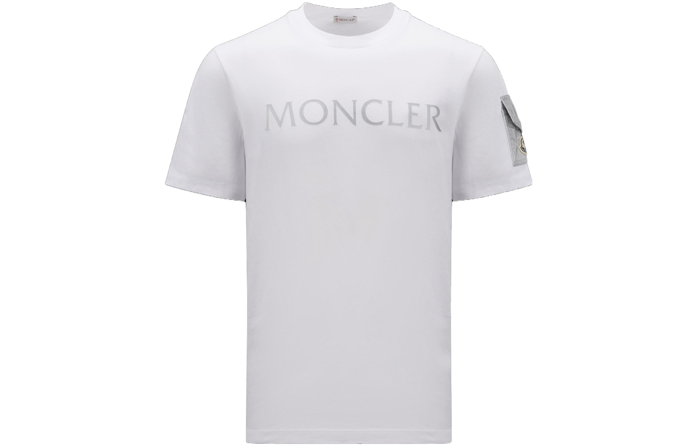 Order Moncler Logo Graphic Crewneck Short Sleeve T-Shirt for Men I20918C000088390T002