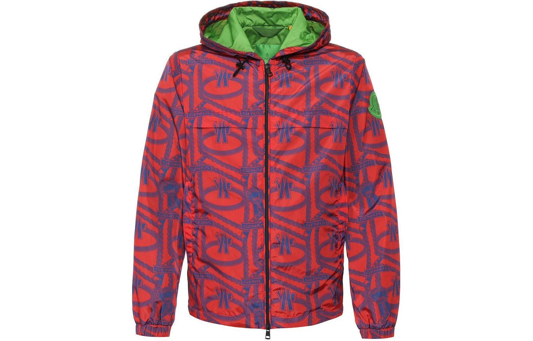 Moncler Logo Hooded Zip Jacket Red 1A70600539WD470