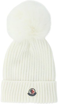 Moncler Logo Insulated Knit Beanie White Kids' Edition. 3B0001804S01030 Buy Moncler Logo Insulated Knit Beanie White Kids' Edition. 3B0001804S01030