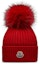 Buy Moncler Logo Merino Wool Knit Hat for Kids - Red I29543B0001804S01455