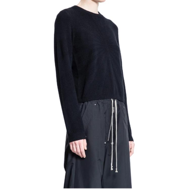 Moncler Logo Patch Crewneck Pullover Sweater Unisex - Black. MU02D9C01M4281999 圖 5