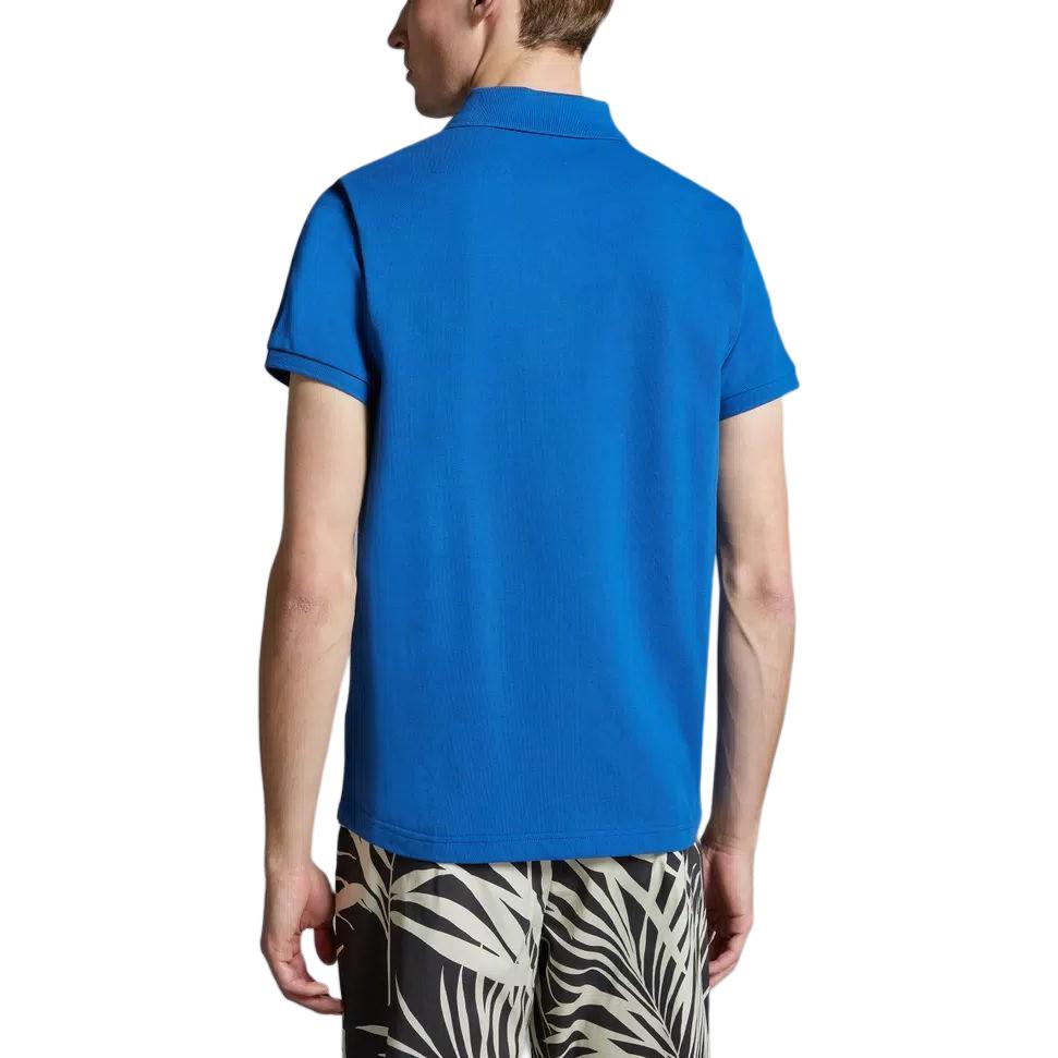 Moncler Logo Patch Polo Shirt  Short Sleeve Polo Blue J10918A0002484556793 圖 6