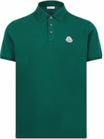 Moncler Logo Patch Slim Fit Short Sleeve Polo Shirt Green - J20918A0000984556875 Moncler Logo Patch Slim Fit Short Sleeve Polo Shirt Green - J20918A0000984556875