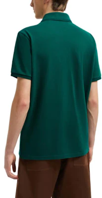 Moncler Logo Patch Slim Fit Short Sleeve Polo Shirt Green - J20918A0000984556875 Purchase Moncler Logo Patch Slim Fit Short Sleeve Polo Shirt Green - J20918A0000984556875