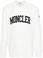 Moncler 男士白色長袖Logo印花圓領T恤 8G00024899VV032 Buy Moncler 男士白色長袖Logo印花圓領T恤 8G00024899VV032