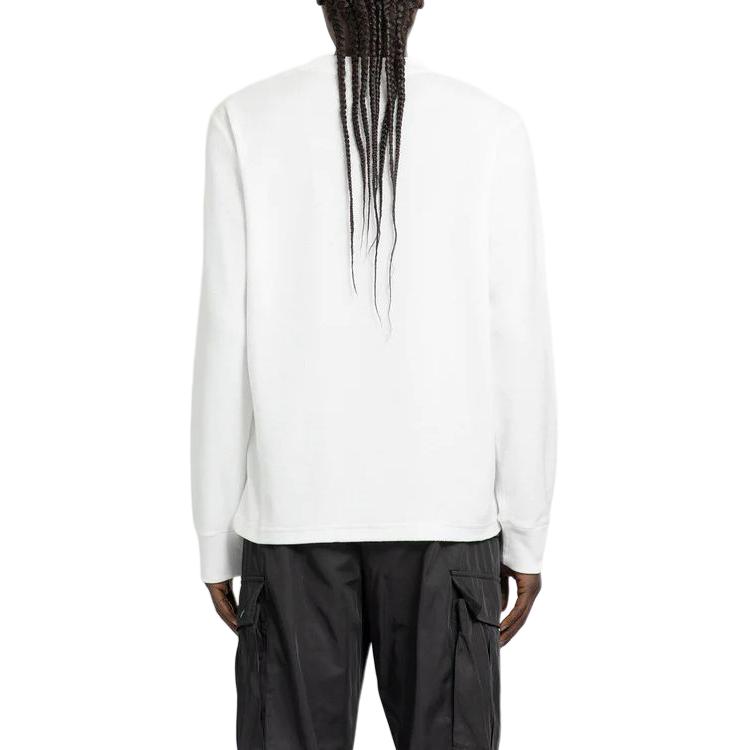 Purchase Moncler 男士白色長袖Logo印花圓領T恤 8G00024899VV032