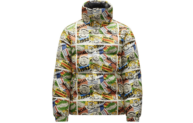 Moncler Logo Print High-Neck Oversized Down Jacket Unisex 1A00029595MI058