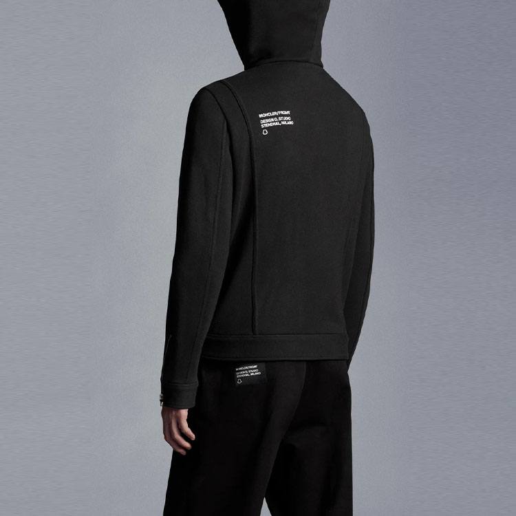 Moncler Logo Print Motorcycle Hooded Jacket. G209U8G00012809F4999 圖 4