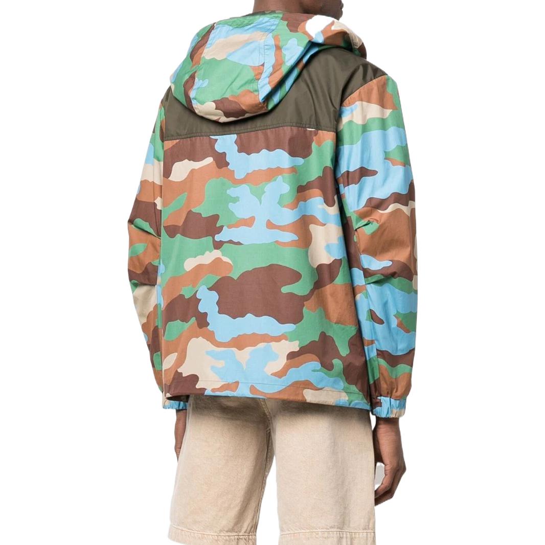 Details for Chaqueta con capucha Moncler estampado camuflaje parcheado multicolor hombre. H10911A000835960X825
