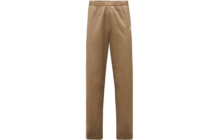 Moncler Logo Printed Casual Loose Fit Straight Pants Brown Men’s H10912A0002554ARP240