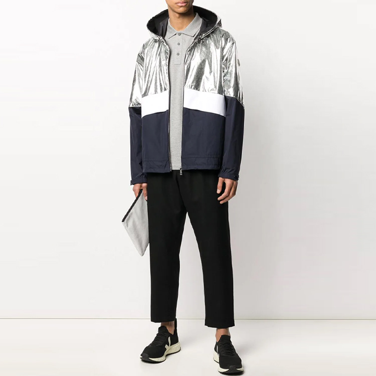 Lookbook Moncler 男士拼色设计连帽夹克品牌标志印花款式. F10911B7060054AGT900