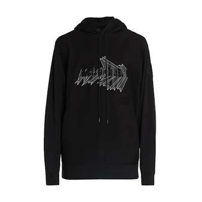 Moncler Logo Printed Solid Color Hoodie Black G20928G00013809JY-999