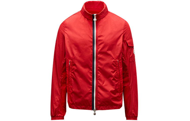 Moncler Logo Red Zip-Up Jacket F10911A7320068352455