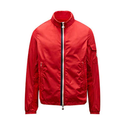 Moncler Logo Red Zip-Up Jacket F10911A7320068352455