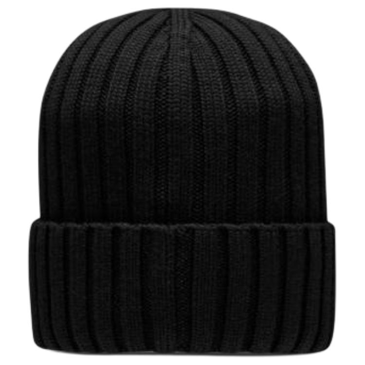 Lookbook Moncler Logo Wool Beanie Unisex Black - Couples' Style J20933B00036A9327999