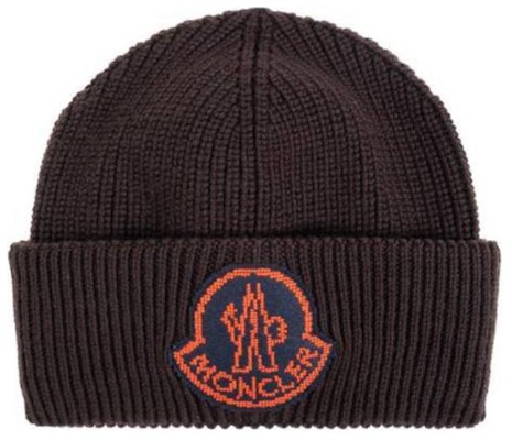 Moncler Logo Wool Knit Beanie Brown Hat. J20913B00019M1282687 Order Moncler Logo Wool Knit Beanie Brown Hat. J20913B00019M1282687