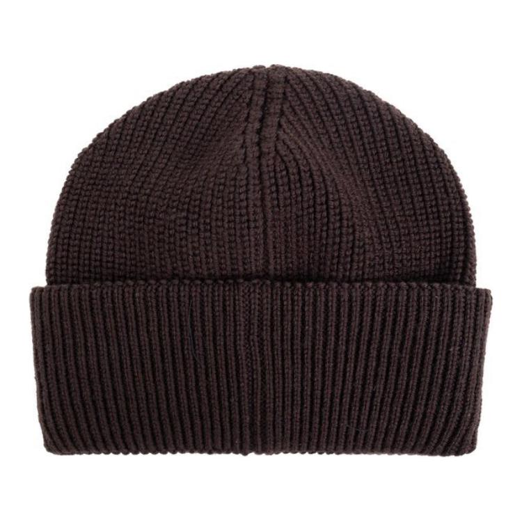 Lookbook Moncler Logo Wool Knit Beanie Brown  Hat. J20913B00019M1282687