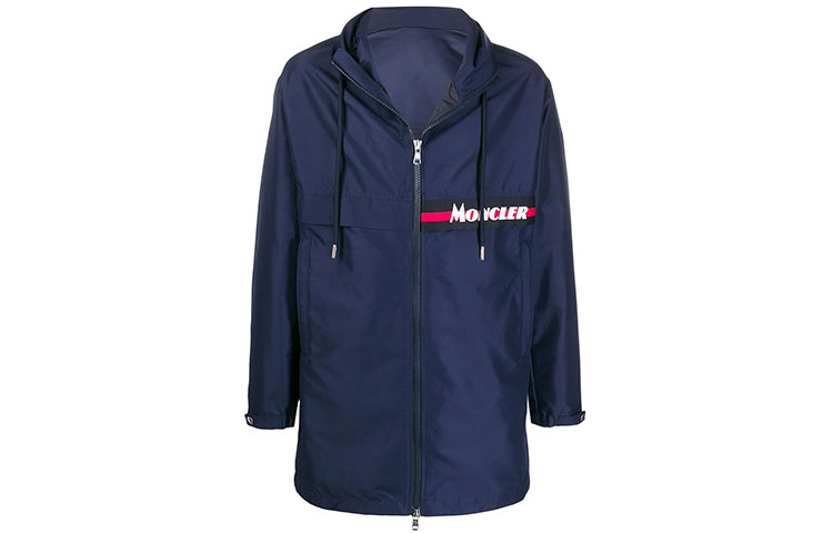 Moncler Logo Zip-Up Hooded Jacket F10911C70300549ML741