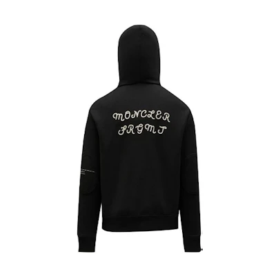 Moncler Logo Zip-Up Hoodie Black G209U8G00015809F4999