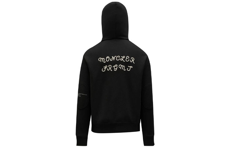 Moncler Logo Zip-Up Hoodie Black G209U8G00015809F4999 圖 2