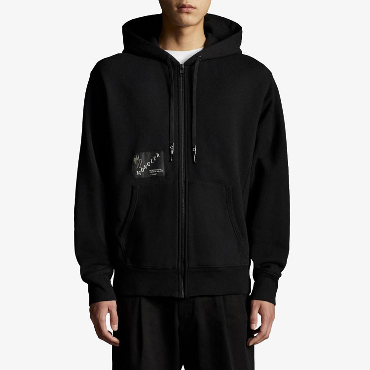 Moncler Logo Zip-Up Hoodie Black G209U8G00015809F4999 圖 3