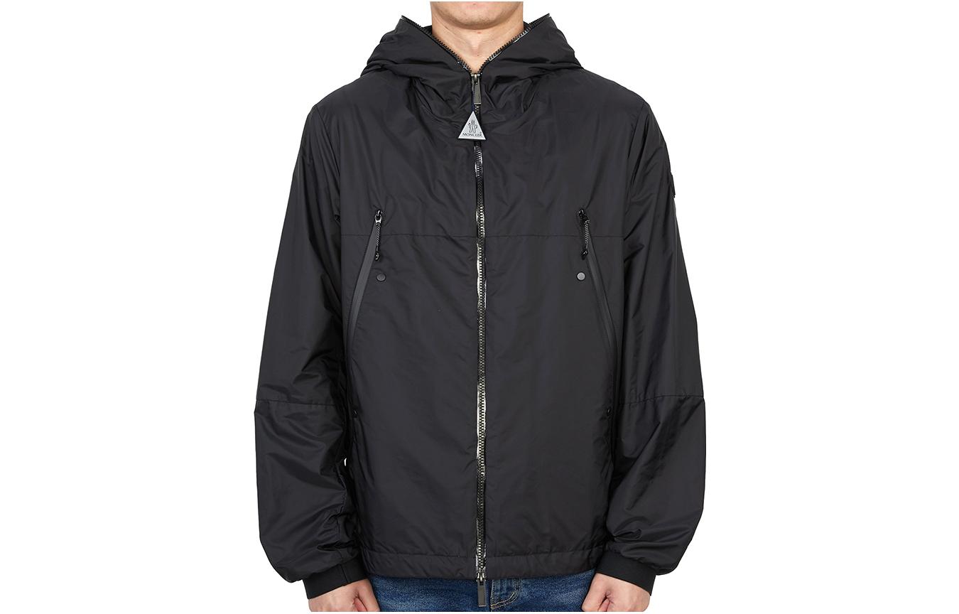 Moncler Loose Fit Hooded Zip Jacket Black 1A00175-68352-999