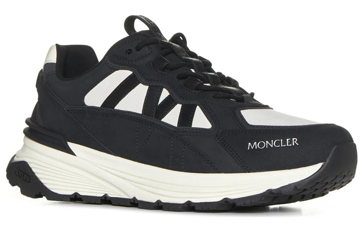 Order Moncler Sepatu Low-Top 'Kulit Hitam Nyaman' 4M00140M4065999