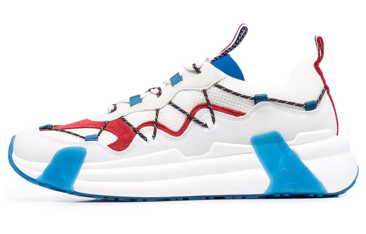 Buy Moncler Low-Top 'Patchwork Putih Biru Merah' H109A4M00210M1765