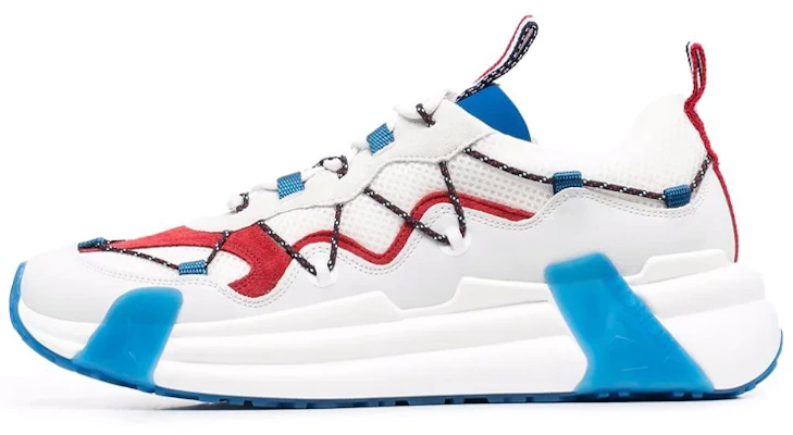 Moncler Low-Top 'Patchwork Putih Biru Merah' H109A4M00210M1765 Buy Moncler Low-Top 'Patchwork Putih Biru Merah' H109A4M00210M1765