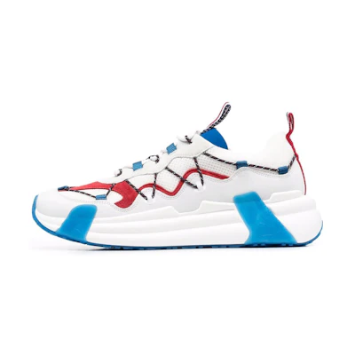 Moncler Low-Top 'Patchwork White Blue Red'