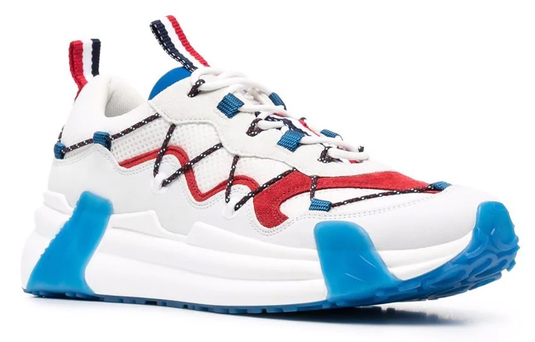 Moncler Low-Top 'Patchwork White Blue Red' 圖 3