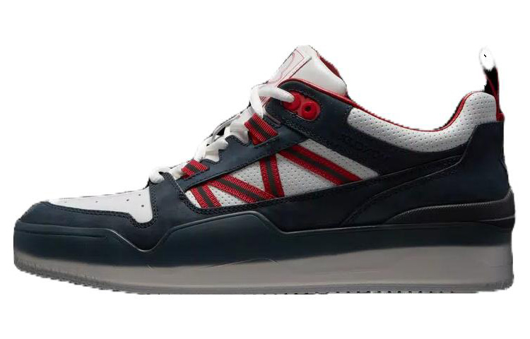 Moncler Low-Top Lace-Up Sneaker 'White Blue Red' I209A4M00120M3400P70