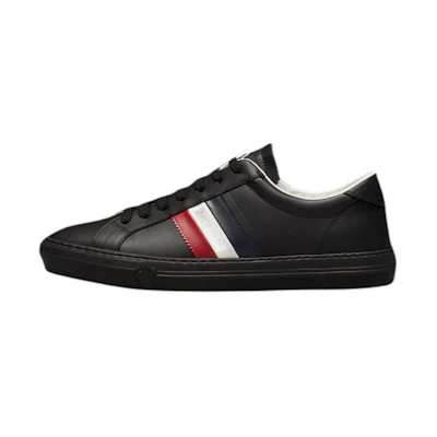 Moncler Low-Top Leather Sneaker 'Black Lace'