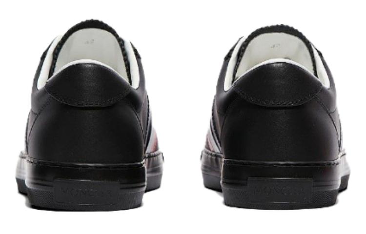 Moncler Low-Top Leather Sneaker 'Black Lace' 圖 5