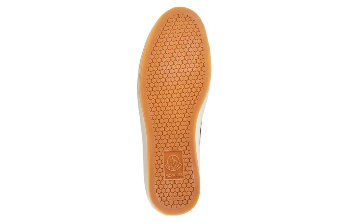 Shop Moncler Low-Top Leather Sneakers 'Brown' J109A4M00210M4295257
