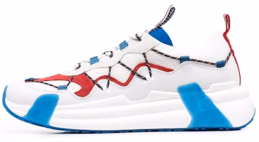 Moncler Low-Top 'Patchwork White Blue Red' H109A4M00210M1765 Moncler Low-Top 'Patchwork White Blue Red' H109A4M00210M1765