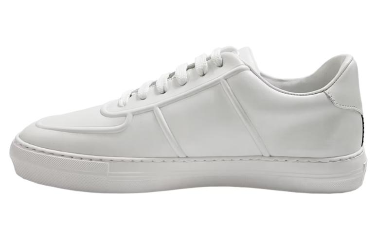 Buy Moncler盟可睐 皮革 低幫系帶 時尚板鞋 男款 白色