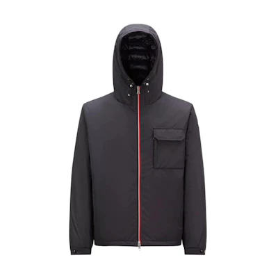 Moncler Lozere Black Hooded Down Jacket with Zippered Pockets I20911A0007854A91999