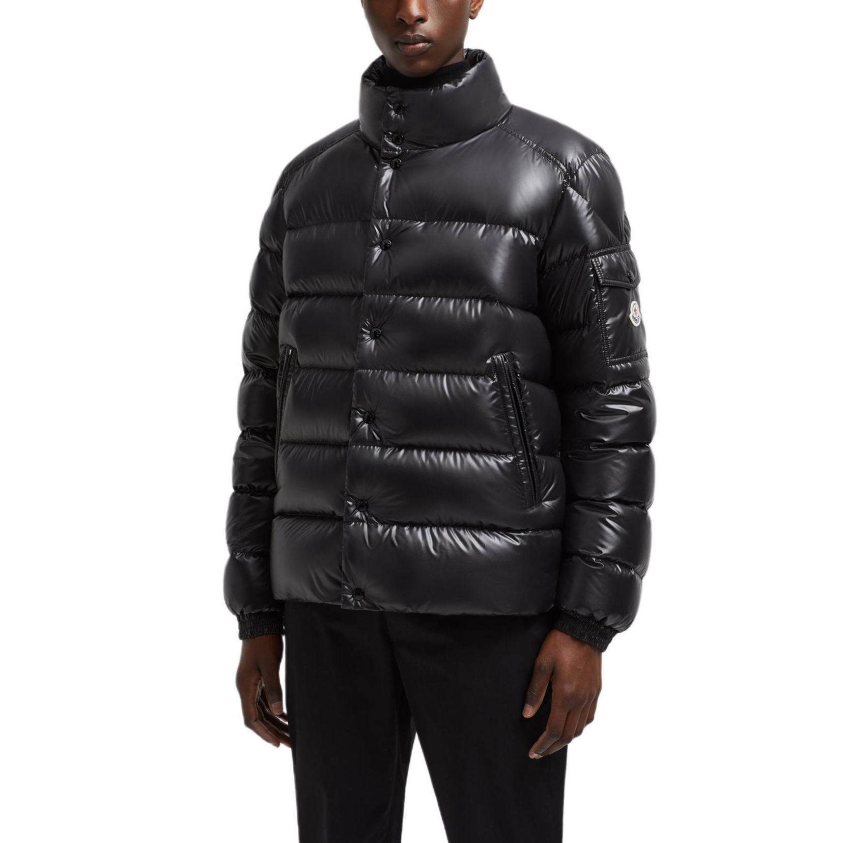 Moncler Lule FW24 Unisex Black Goose Down Short Puffer Jacket with Snap Buttons J20911A00209595ZJ999 圖 5