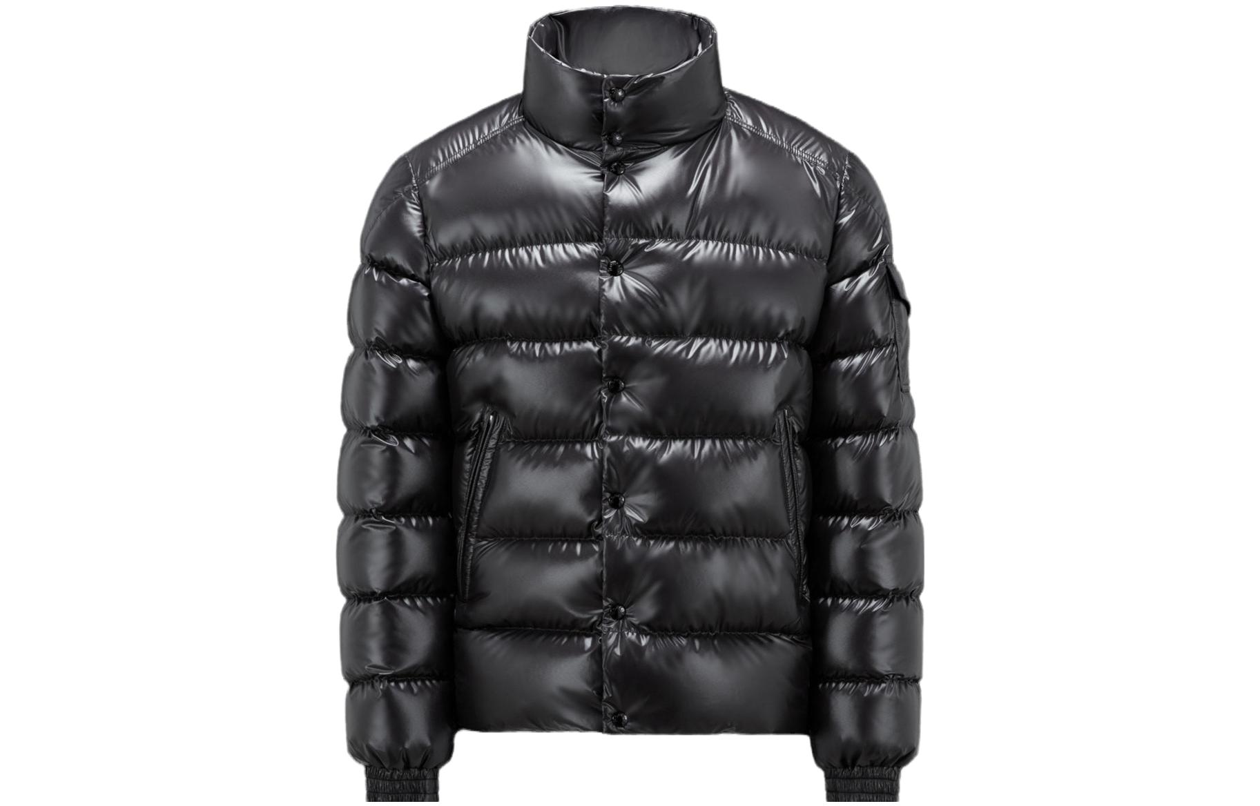 Moncler Lule Series Logo High-Neck Puffer Jacket Unisex Black Long Sleeve I20911A00003595ZJ999 圖 2