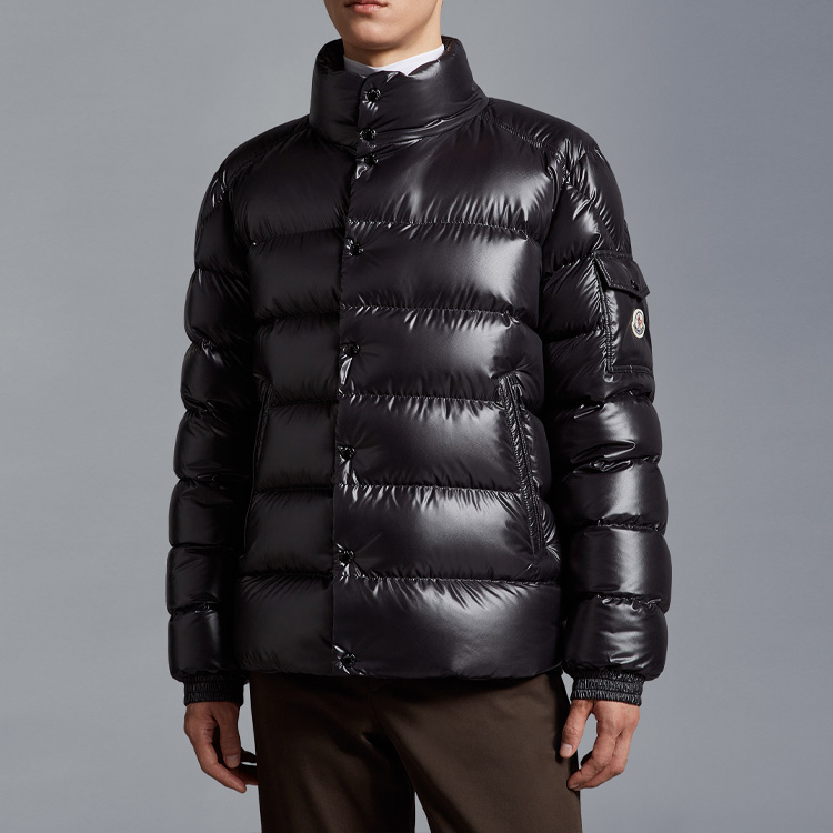 Moncler Lule Series Logo High-Neck Puffer Jacket Unisex Black Long Sleeve I20911A00003595ZJ999 圖 3