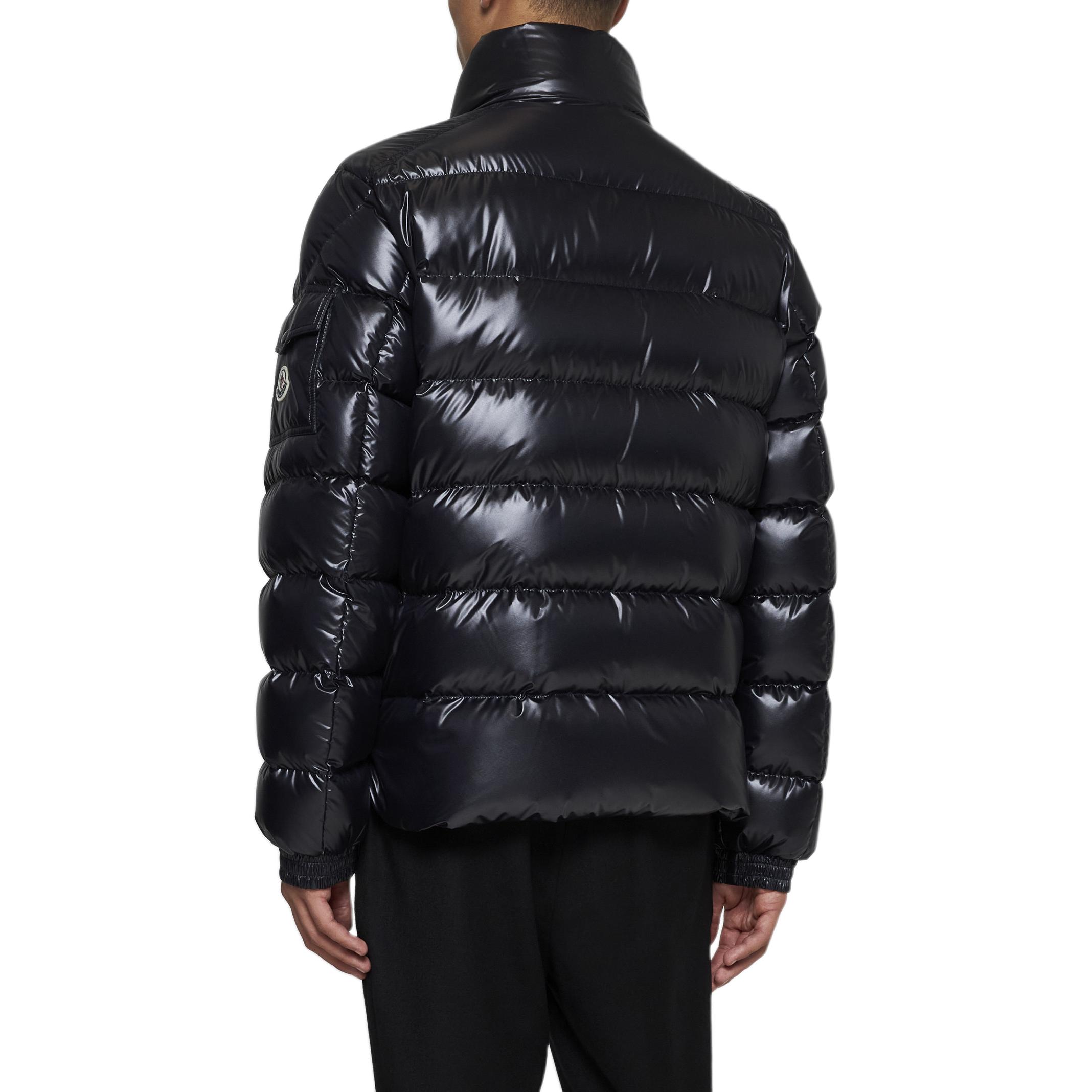 Moncler Lule Series Unisex Dark Blue Down Jacket with Stand Collar and Snap Buttons. J20911A00209595ZJ778 圖 4