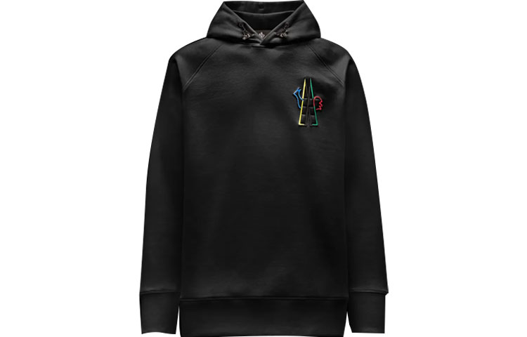 Moncler Lunar New Year Capsule FW22 Black Fleece Logo Hoodie Unisex G20978G0002280451999