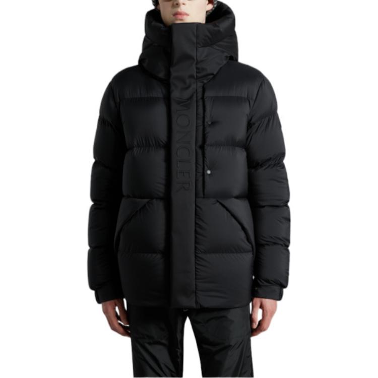 Lookbook Moncler Madeira Black Label Short Black Puffer Jacket Unisex - Black H20911A0010953333999