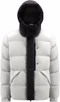 Moncler Madeira Unisex Short Down Jacket Light Grey Hooded Zipper Coat. I20911A002015333391Y Moncler Madeira Unisex Short Down Jacket Light Grey Hooded Zipper Coat. I20911A002015333391Y