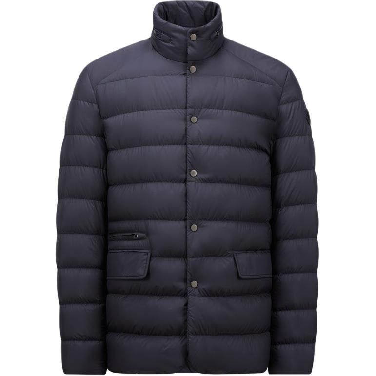 Order Moncler Malinvern 深藍色短款羽絨外套隱藏帽款中性款式. J20911A00108549SK779
