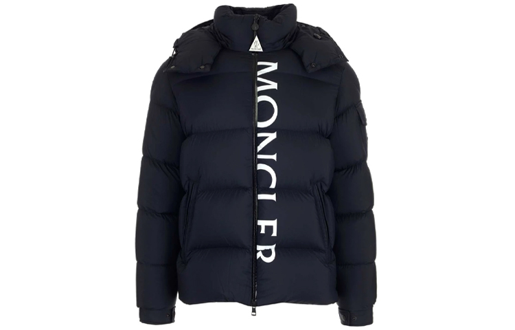Moncler Maures Logo Print Hooded Down Jacket 1B5441053333776